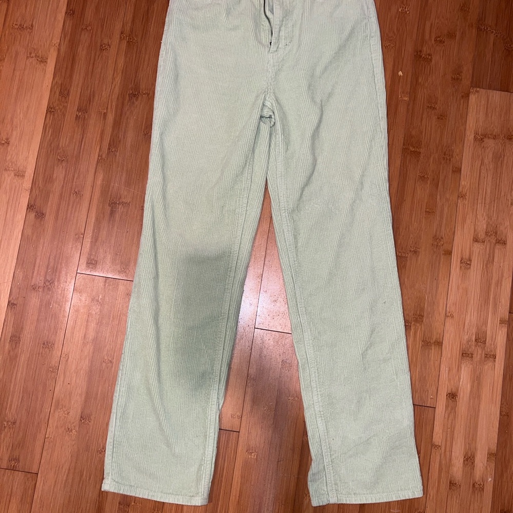 PacSun Light Green Corduroy Pants